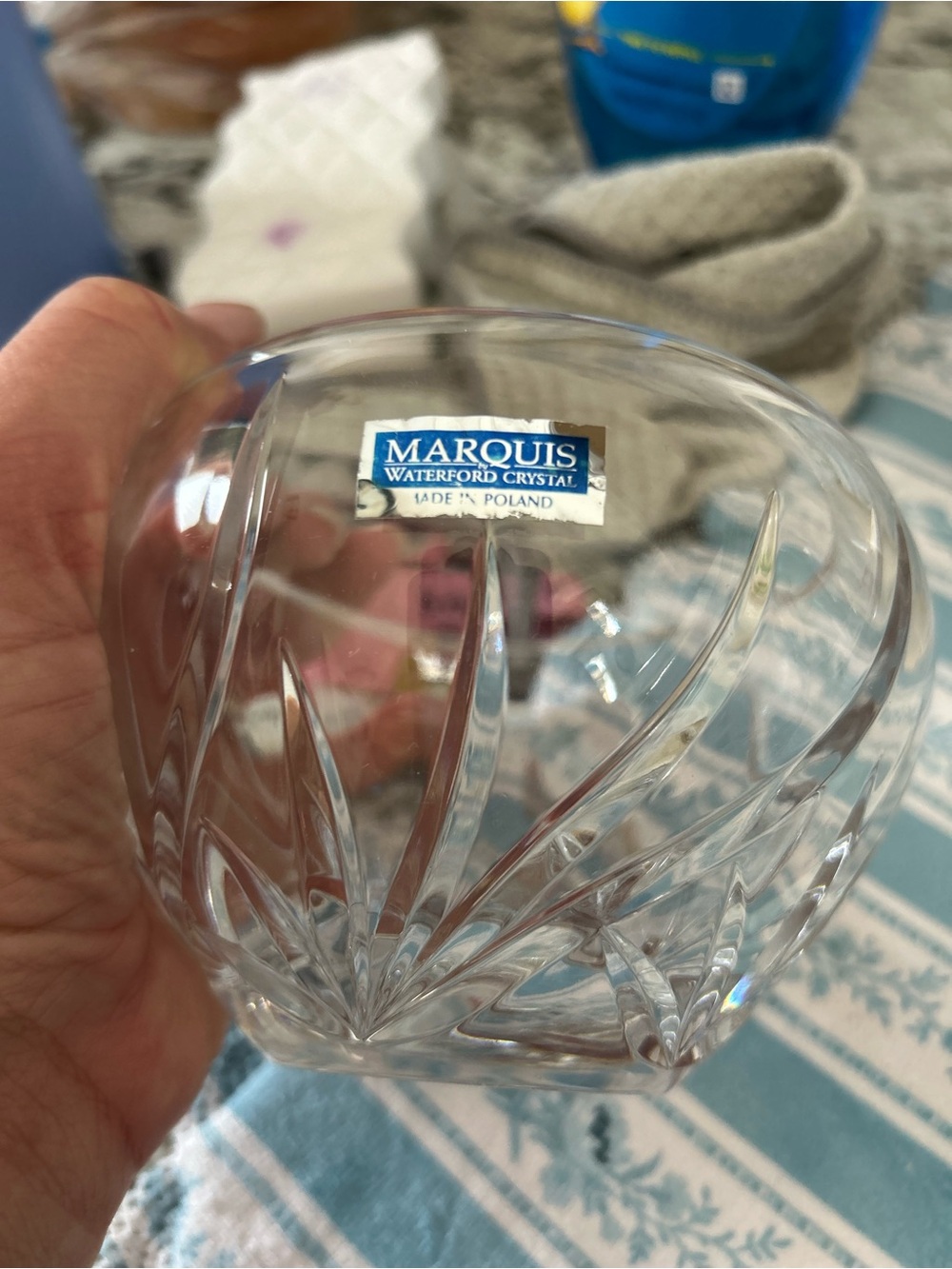 Marquis Waterford Crystal Clear Cut Glass Bowl